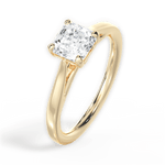 Angie Asscher Cut Lab Grown Diamond 18Kt Yellow Gold Engagement Ring - View 4