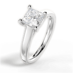 Ariana Princess Cut Lab Grown Diamond 18Kt White Gold Engagement Ring - View 4
