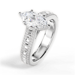 Lynn Marquise Cut Lab Grown Diamond 18Kt White Gold Engagement Ring - View 4