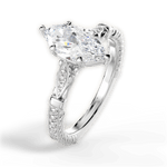 Gabriela Marquise Cut Lab Grown Diamond 14Kt White Gold Engagement Ring - View 2