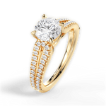 Jessica Round Cut Lab Grown Diamond 18Kt Yellow Gold Engagement Ring - View 4