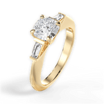 Emily Cushion Cut Lab Grown Diamond 18Kt Yellow Gold Engagement Ring - View 2