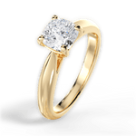 Colleen Cushion Cut Lab Grown Diamond 18Kt Yellow Gold Engagement Ring - View 2