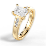 Brittany Radiant Cut Lab Grown Diamond 18Kt Yellow Gold Engagement Ring - View 4
