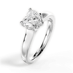 Carol Heart Cut Lab Grown Diamond 14Kt White Gold Engagement Ring - View 4