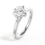 Bernadette Heart Cut Lab Grown Diamond 14Kt White Gold Engagement Ring - View 3