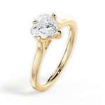 Bernadette Heart Cut Lab Grown Diamond 18Kt Yellow Gold Engagement Ring - View 4