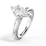 Carrie Marquise Cut Lab Grown Diamond 18Kt White Gold Engagement Ring - View 2