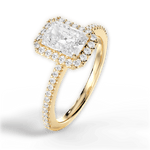 Joanne Radiant Cut Lab Grown Diamond 18Kt Yellow Gold Engagement Ring - View 4