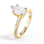 Casey Pear Cut Lab Grown Diamond 18Kt Yellow Gold Engagement Ring - View 3