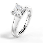 Carol Princess Cut Lab Grown Diamond 18Kt White Gold Engagement Ring - View 2