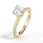Giselle Asscher Cut Lab Grown Diamond 18Kt Yellow Gold Engagement Ring - View 3