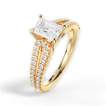 Jessica Radiant Cut Lab Grown Diamond 18Kt Yellow Gold Engagement Ring - View 4