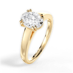 Courtney Oval Cut Lab Grown Diamond 18Kt Yellow Gold Engagement Ring - View 4