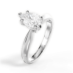 Amanda Pear Cut Lab Grown Diamond 14Kt White Gold Engagement Ring - View 4