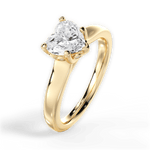 Carol Heart Cut Lab Grown Diamond 18Kt Yellow Gold Engagement Ring - View 2