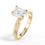 Beth Radiant Cut Lab Grown Diamond 18Kt Yellow Gold Engagement Ring - View 4