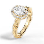 Erica Oval Cut Lab Grown Diamond 18Kt Yellow Gold Engagement Ring - View 4