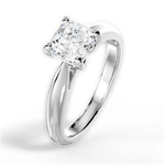Amy Asscher Cut Lab Grown Diamond 18Kt White Gold Engagement Ring - View 2