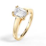 Courtney Emerald Cut Lab Grown Diamond 18Kt Yellow Gold Engagement Ring - View 4