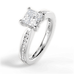 Katelyn Princess Cut Lab Grown Diamond Platinum Engagement Ring - View 4