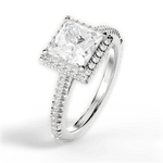 Jenny Princess Cut Lab Grown Diamond 14Kt White Gold Engagement Ring - View 4