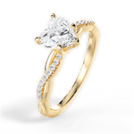 Charlotte Heart Cut Lab Grown Diamond 18Kt Yellow Gold Engagement Ring - View 4