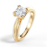 Gillian Asscher Cut Lab Grown Diamond 18Kt Yellow Gold Engagement Ring - View 4