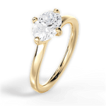 Ashley Oval Cut Lab Grown Diamond 18Kt Yellow Gold Engagement Ring - View 4