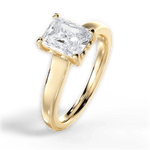 Carol Radiant Cut Lab Grown Diamond 18Kt Yellow Gold Engagement Ring - View 4