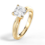Colleen Asscher Cut Lab Grown Diamond 18Kt Yellow Gold Engagement Ring - View 4