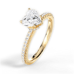 Giselle Heart Cut Lab Grown Diamond 18Kt Yellow Gold Engagement Ring - View 2