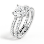 Christie Heart Cut Lab Grown Diamond Platinum Engagement Ring - View 2