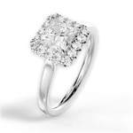 Fiona Princess Cut Lab Grown Diamond Platinum Engagement Ring - View 2
