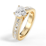 Lynn Heart Cut Lab Grown Diamond 18Kt Yellow Gold Engagement Ring - View 2