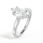 Angie Marquise Cut Lab Grown Diamond 14Kt White Gold Engagement Ring - View 3