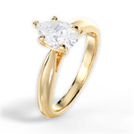 Colleen Pear Cut Lab Grown Diamond 18Kt Yellow Gold Engagement Ring - View 3