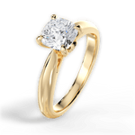 Dolores Cushion Cut Lab Grown Diamond 18Kt Yellow Gold Engagement Ring - View 4