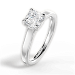 Ariana Asscher Cut Lab Grown Diamond 18Kt White Gold Engagement Ring - View 4
