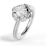 Hayley Princess Cut Lab Grown Diamond Platinum Engagement Ring - View 3