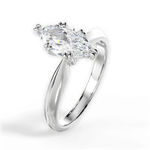 Anastasia Marquise Cut Lab Grown Diamond 14Kt White Gold Engagement Ring - View 4
