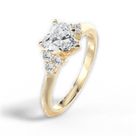 Celeste Heart Cut Lab Grown Diamond 18Kt Yellow Gold Engagement Ring - View 4