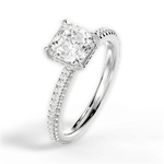 Helen Asscher Cut Lab Grown Diamond 14Kt White Gold Engagement Ring - View 3