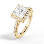 Jenny Princess Cut Lab Grown Diamond 18Kt Yellow Gold Engagement Ring - View 2
