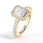 Kathleen Radiant Cut Lab Grown Diamond 18Kt Yellow Gold Engagement Ring - View 4