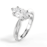 Amanda Marquise Cut Lab Grown Diamond 18Kt White Gold Engagement Ring - View 4