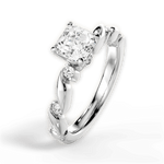 Emma Asscher Cut Lab Grown Diamond 18Kt White Gold Engagement Ring - View 3
