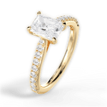 Frances Radiant Cut Lab Grown Diamond 18Kt Yellow Gold Engagement Ring - View 3