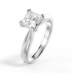 Anastasia Princess Cut Lab Grown Diamond 14Kt White Gold Engagement Ring - View 2