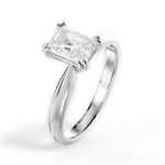 Anastasia Radiant Cut Lab Grown Diamond Platinum Engagement Ring - View 4